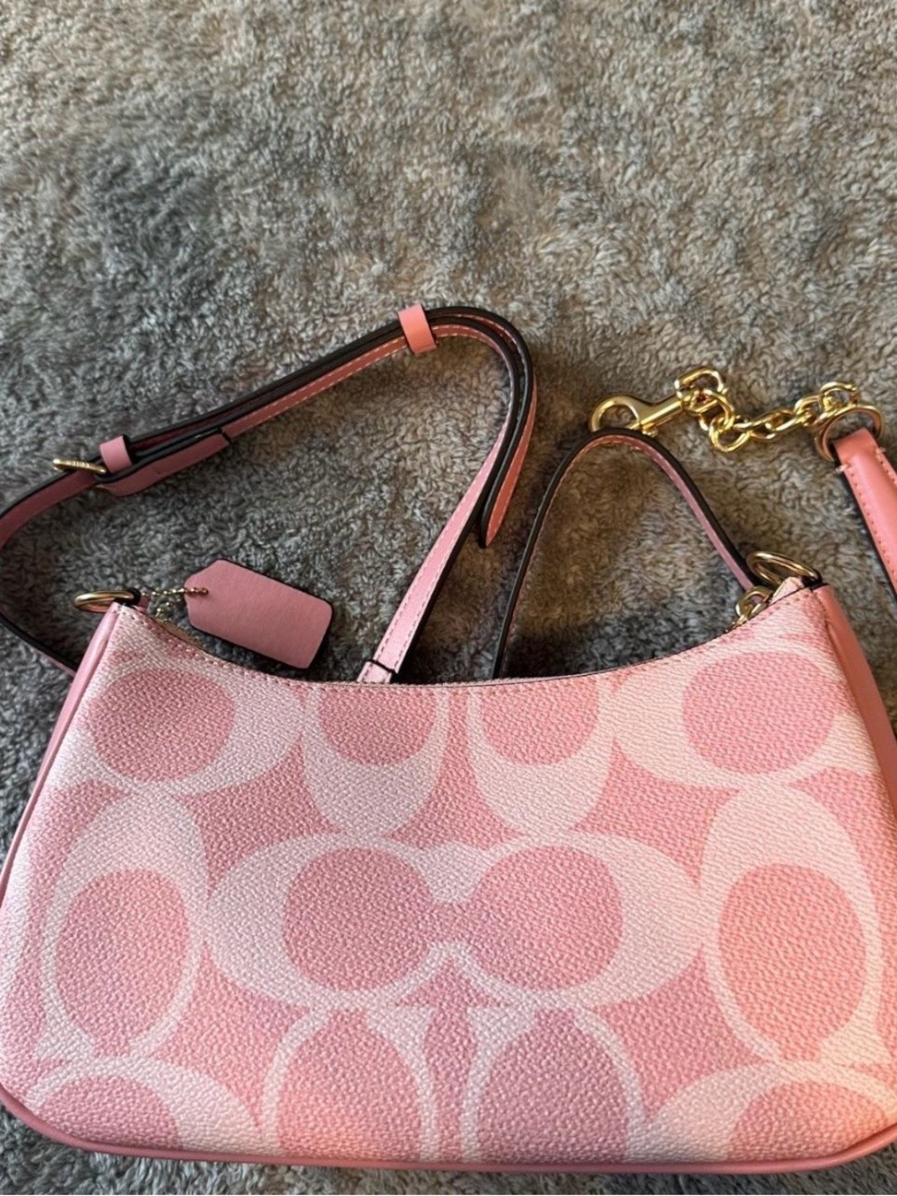 COACH Pink Teri Shoulder Bag - Picture 2 of 6